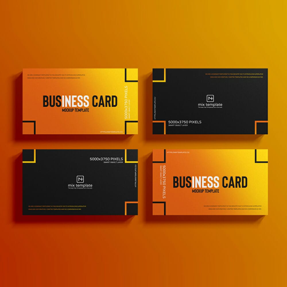 Free Premium Business Card Mockup Template