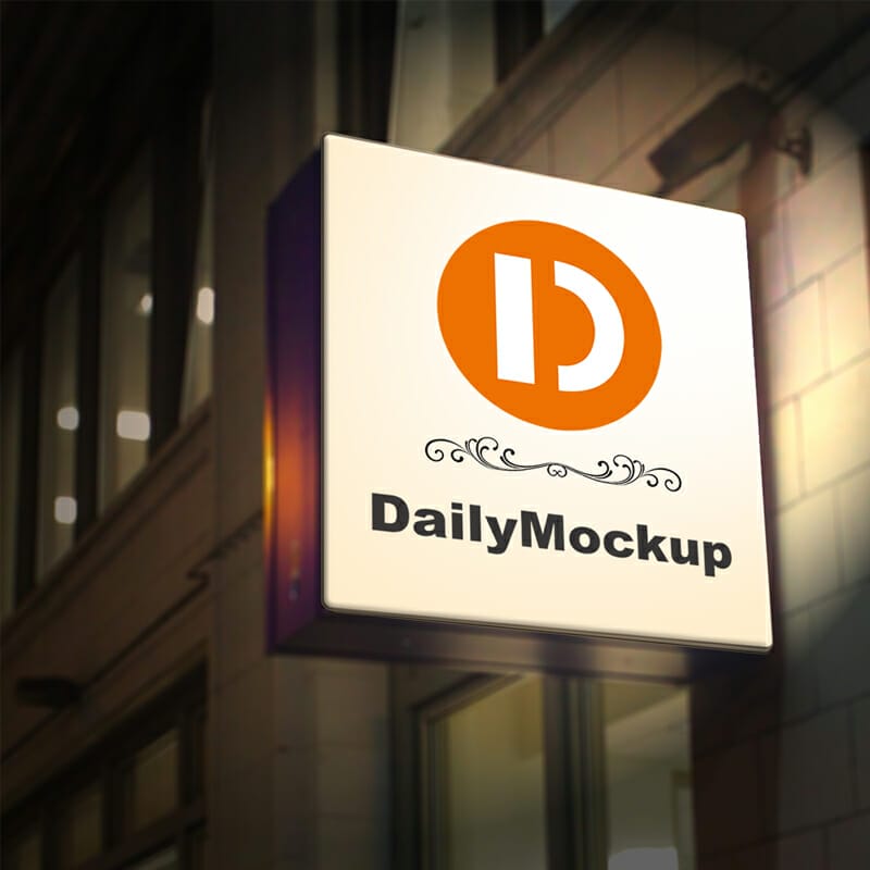 Free Signboard Mock-up PSD