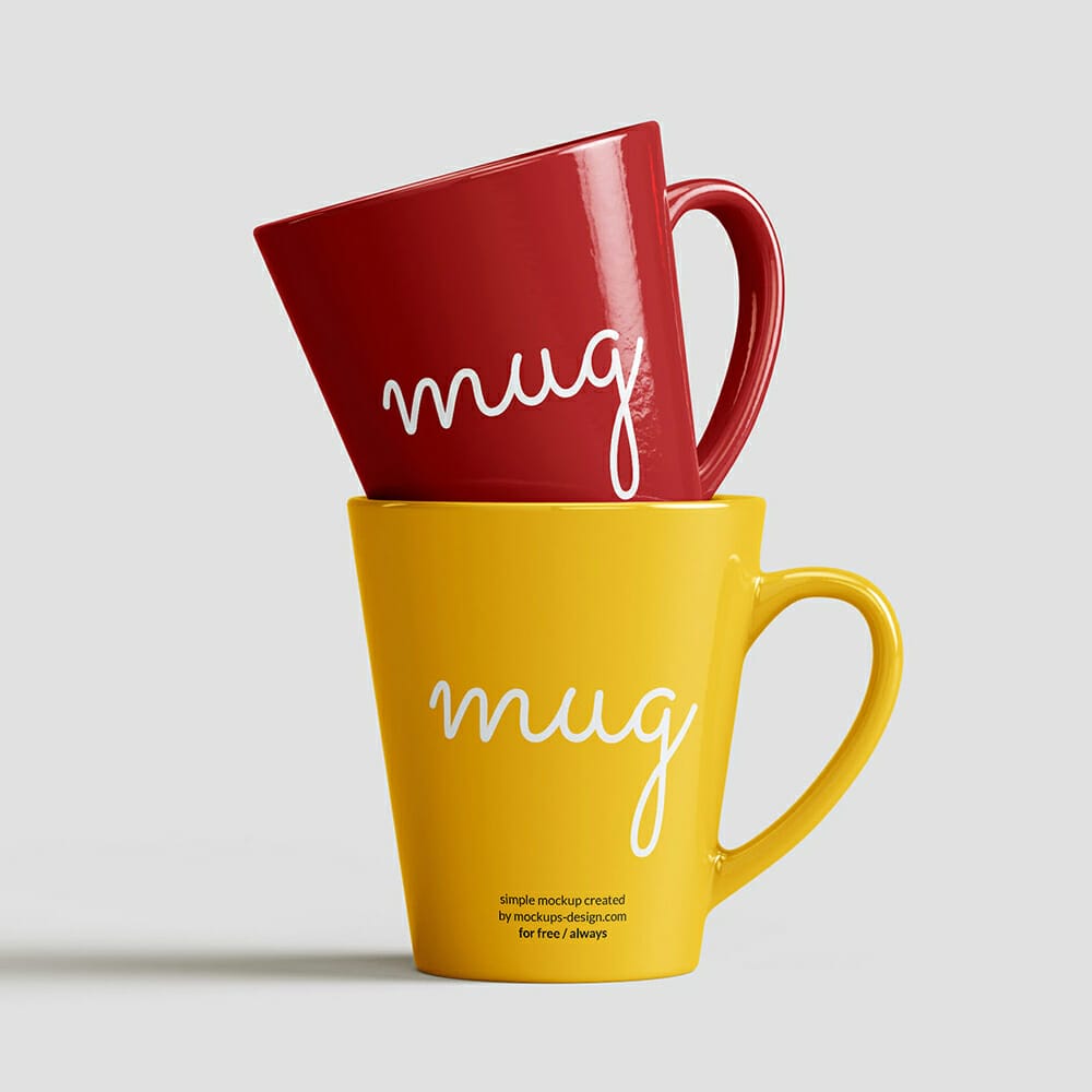 Free Tapered Mug Mockup