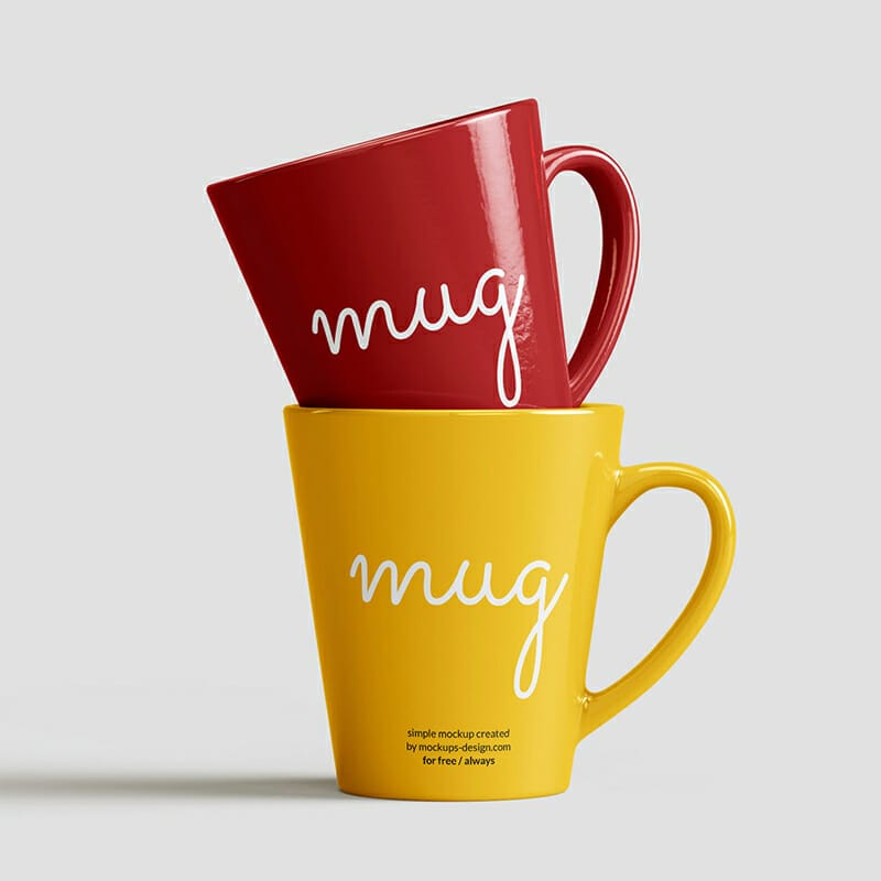 Free Tapered Mug Mockup