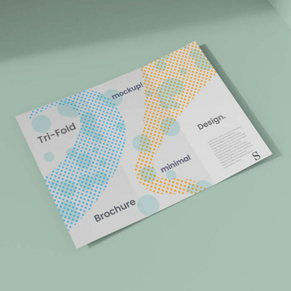 Free Tri-Fold Brochure Mockup