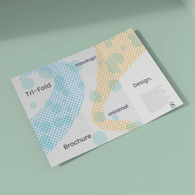 Free Tri-Fold Brochure Mockup
