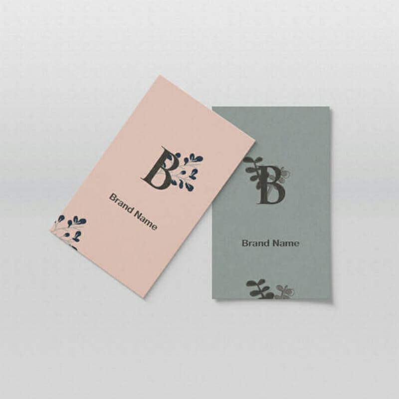 Free Vertical Business Card Mockup PSD