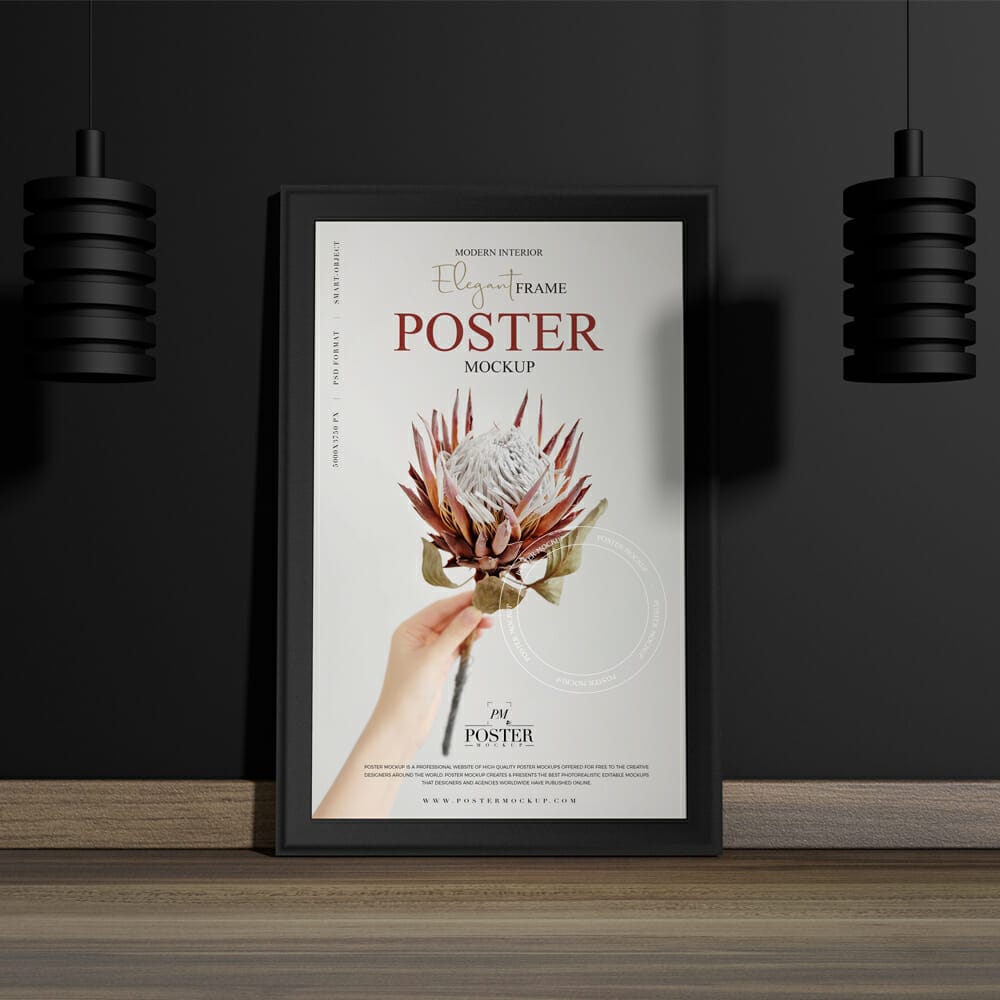 Modern Interior Elegant Frame Poster Mockup