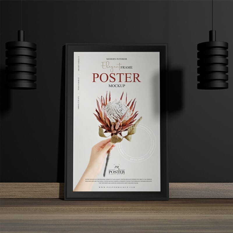 Modern Interior Elegant Frame Poster Mockup