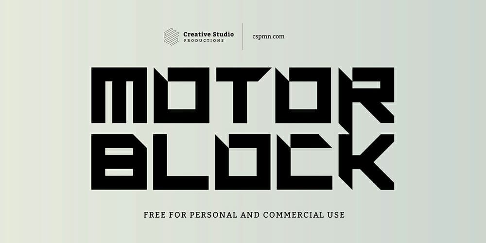 Motorblock Font