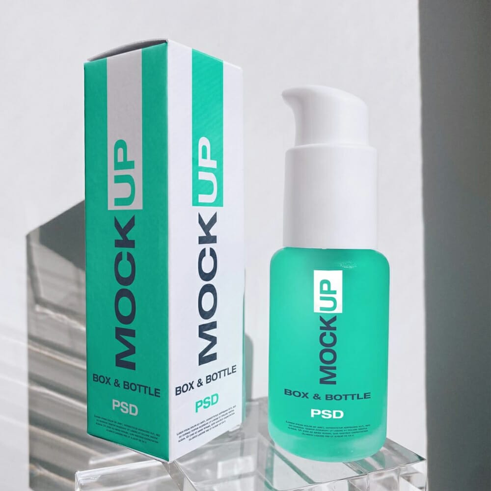 Serum Bottle Design Mockup