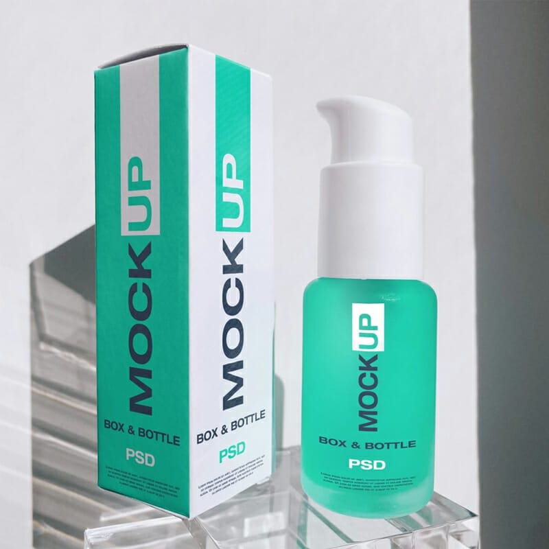 Serum Bottle Design Mockup