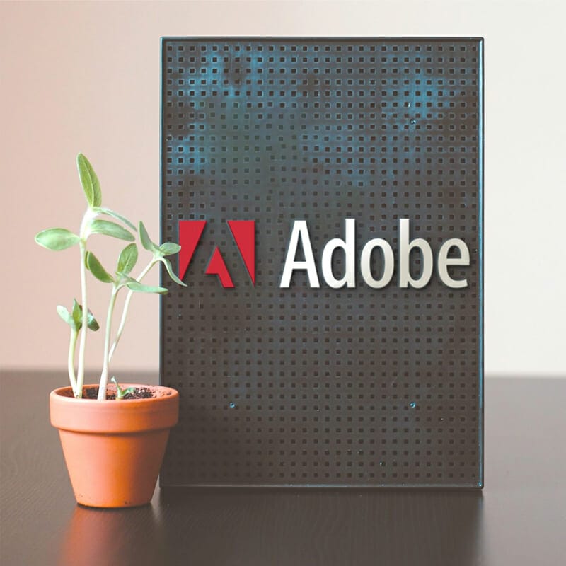 Table Board With Plant Logo Mockup