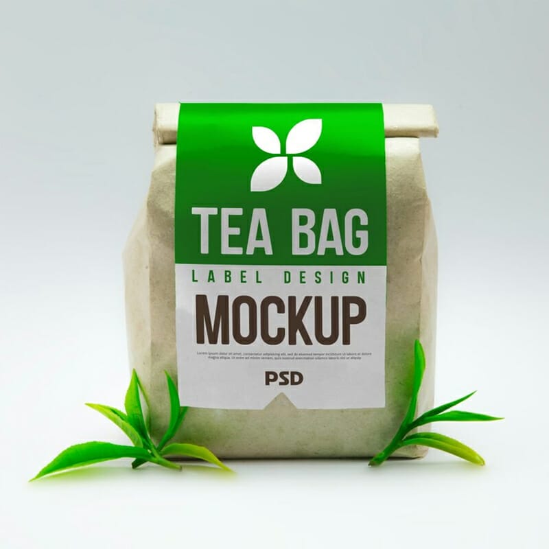 Tea Bag Label Design Mockup » CSS Author