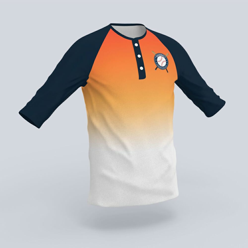 Three-Quarter Sleeve Shirt Mockups Front