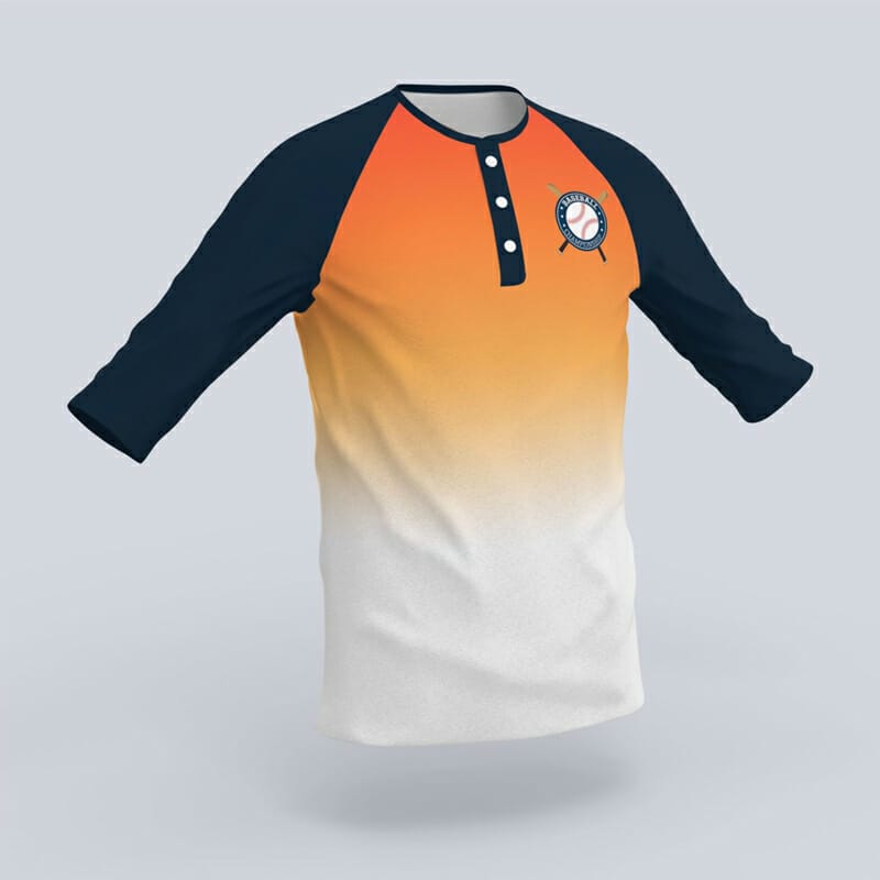 Three-Quarter Sleeve Shirt Mockups Front