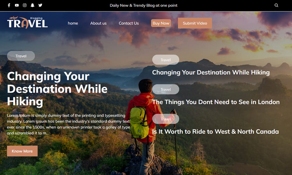 Travel Blogging