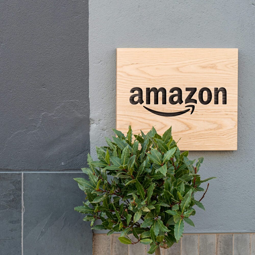 Wooden Outdoor Board Logo Mockup