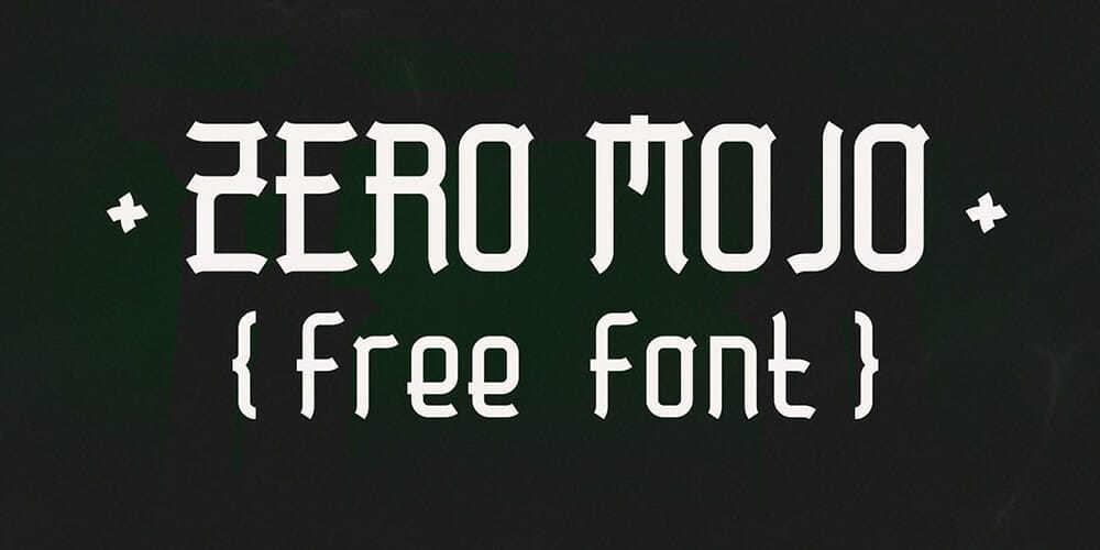 Zero Mojo Display Font