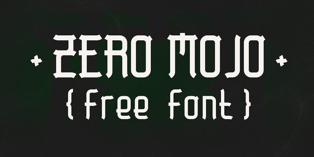 Zero Mojo Display Font