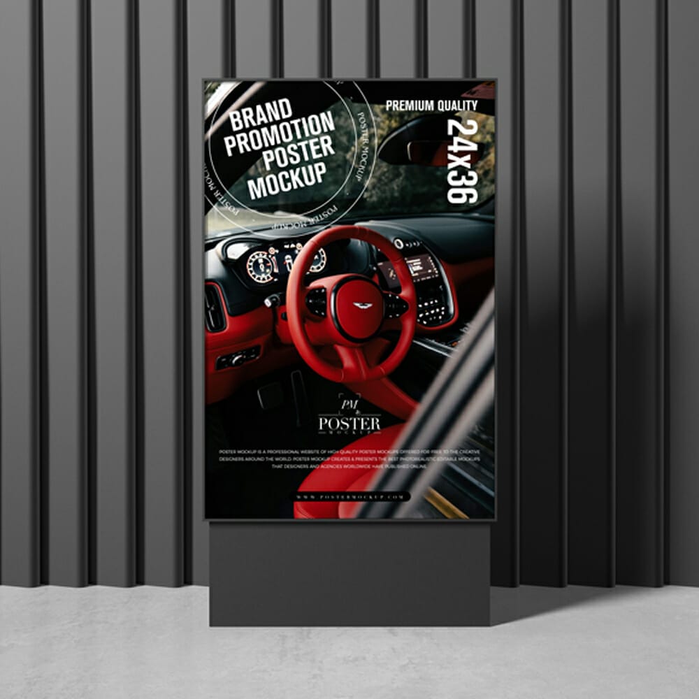 Brand Promotion 24×36 Poster Mockup