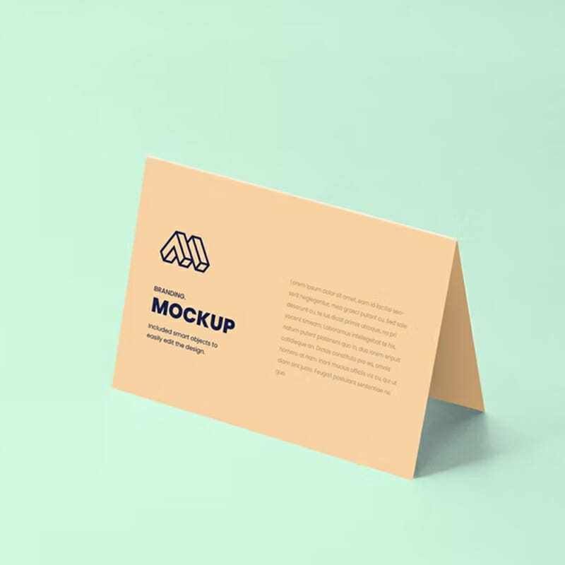 Folded Paper PSD Mockup