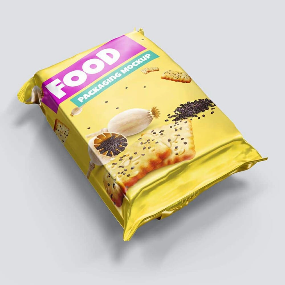 Food Foil Packaging Mockup