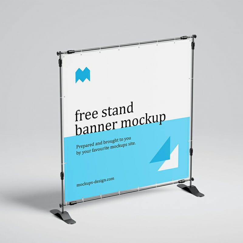 Free Banner Stand Mockup » CSS Author