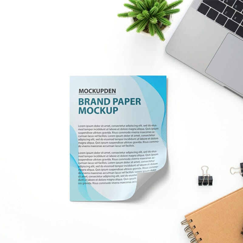 Free Brand Paper Mockup PSD Template