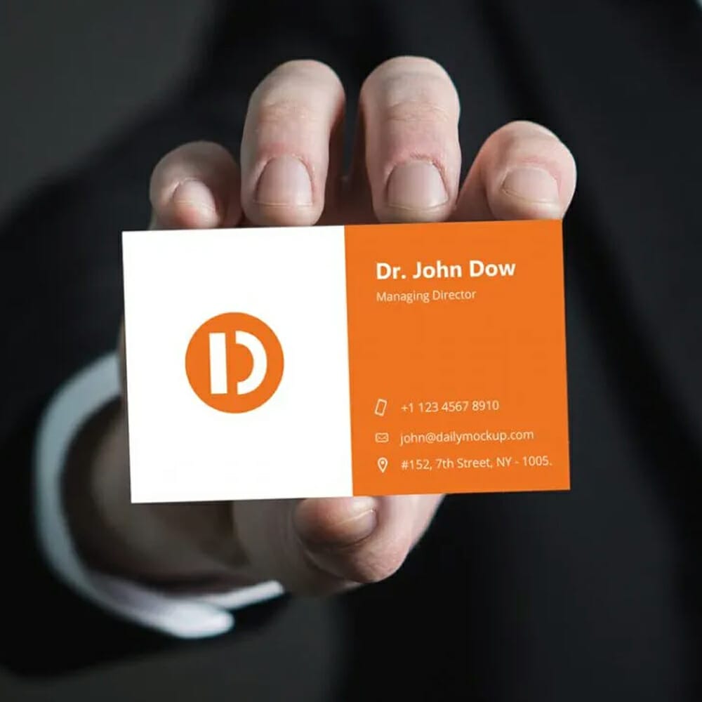 Free Business Card Mockup