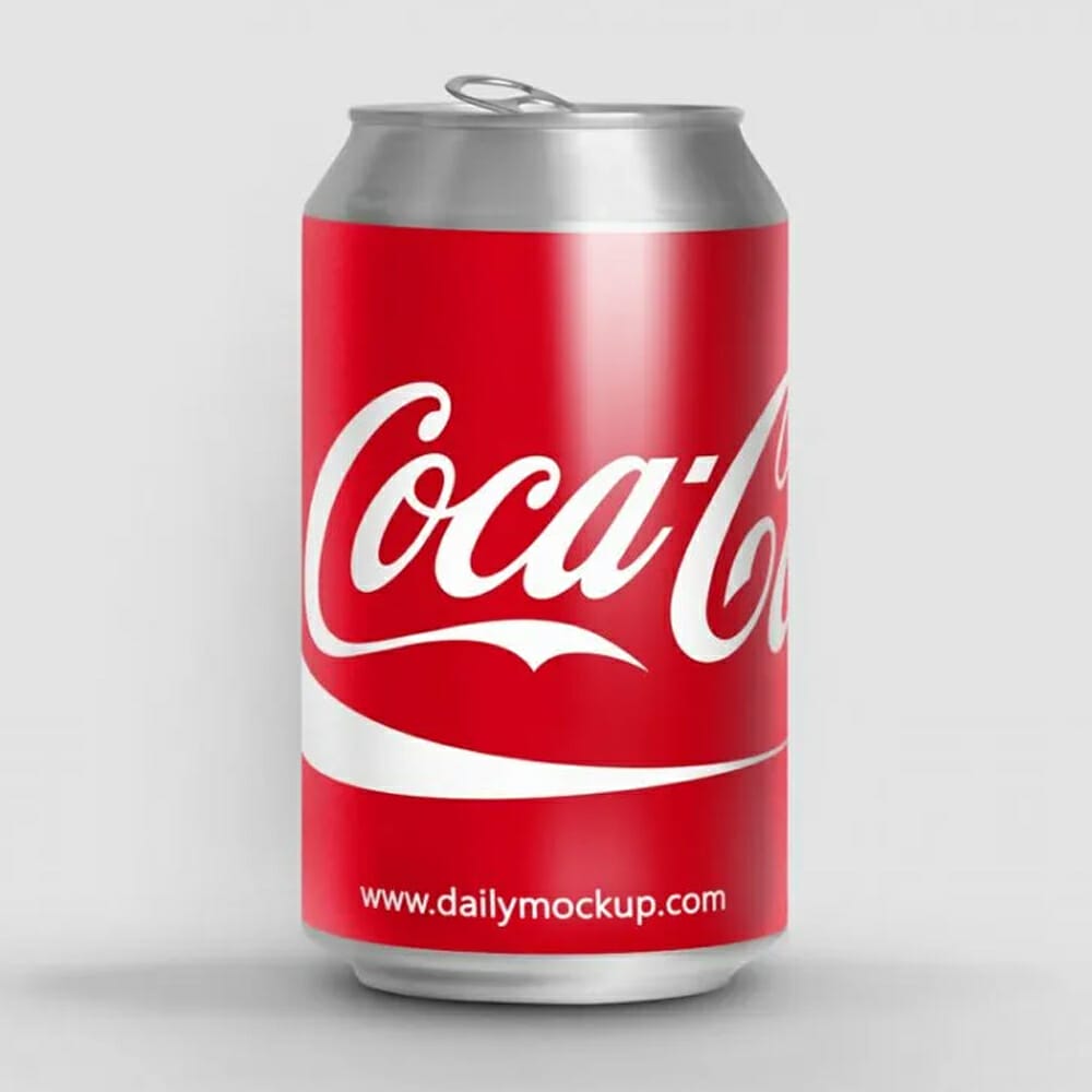 Free Can Mockup