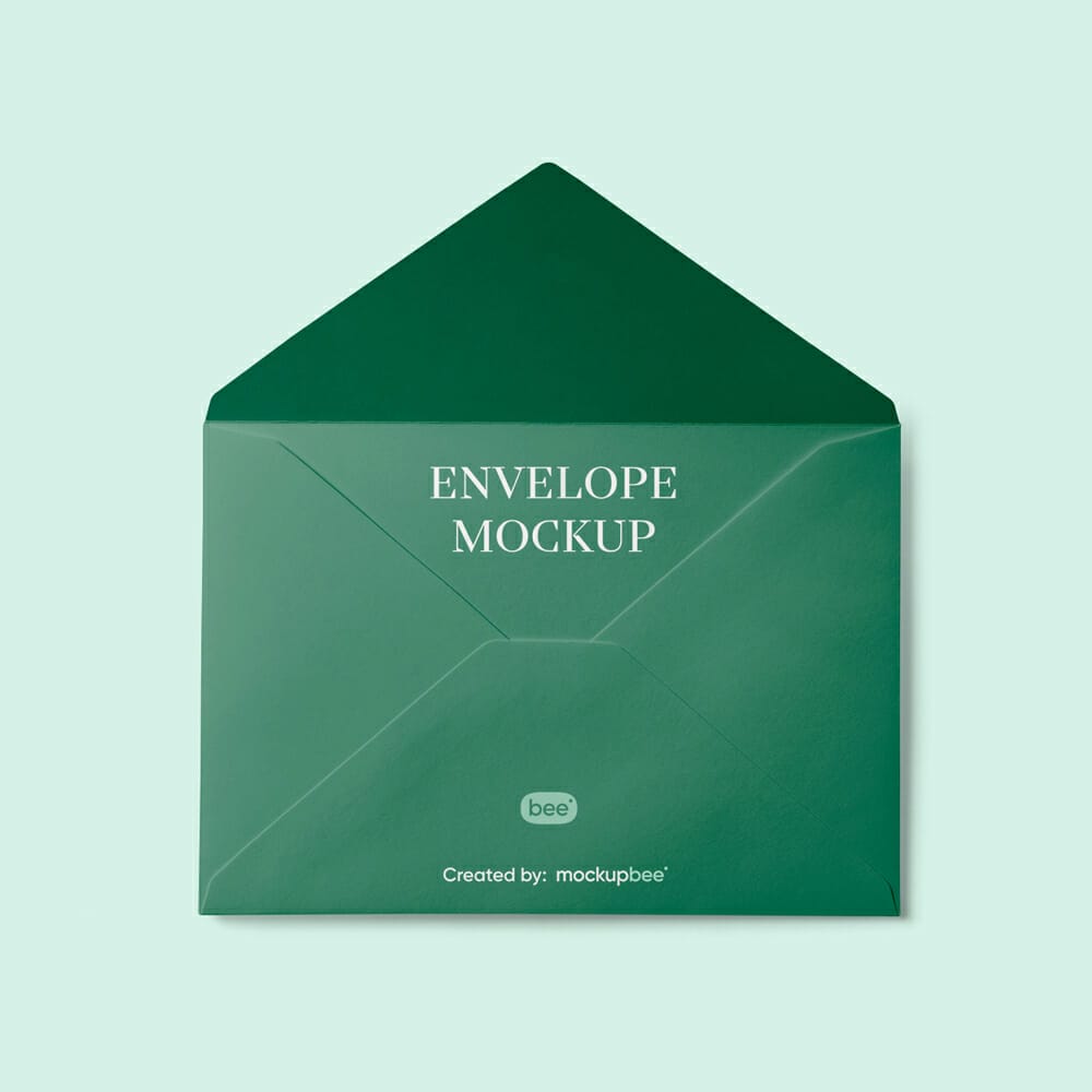 Free Classic Open Envelope Mockup