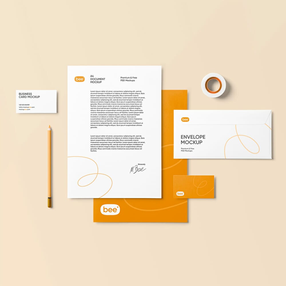Free Corporate Document Mockups