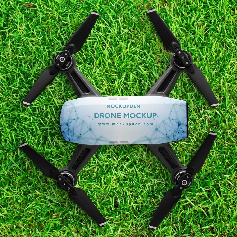 Free Drone Mockup PSD Template
