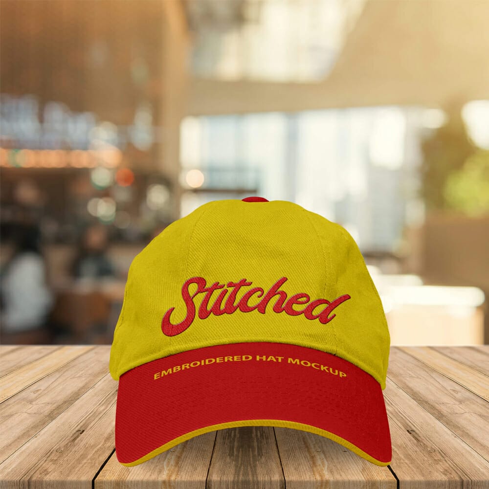 Free Embroidered Hat Mockup PSD Template