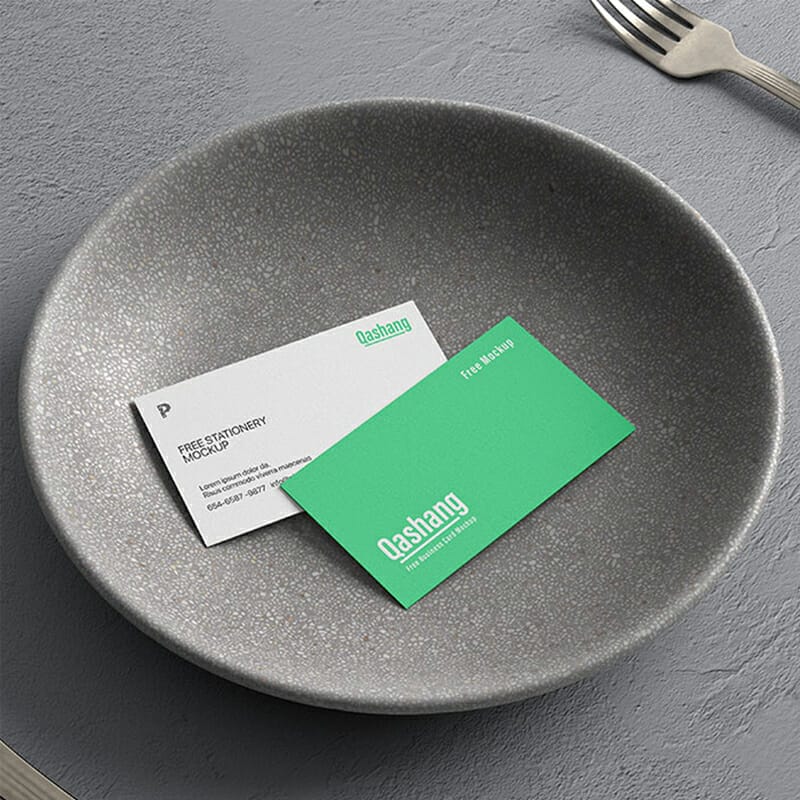 Free Identity Branding Business Card Mockup