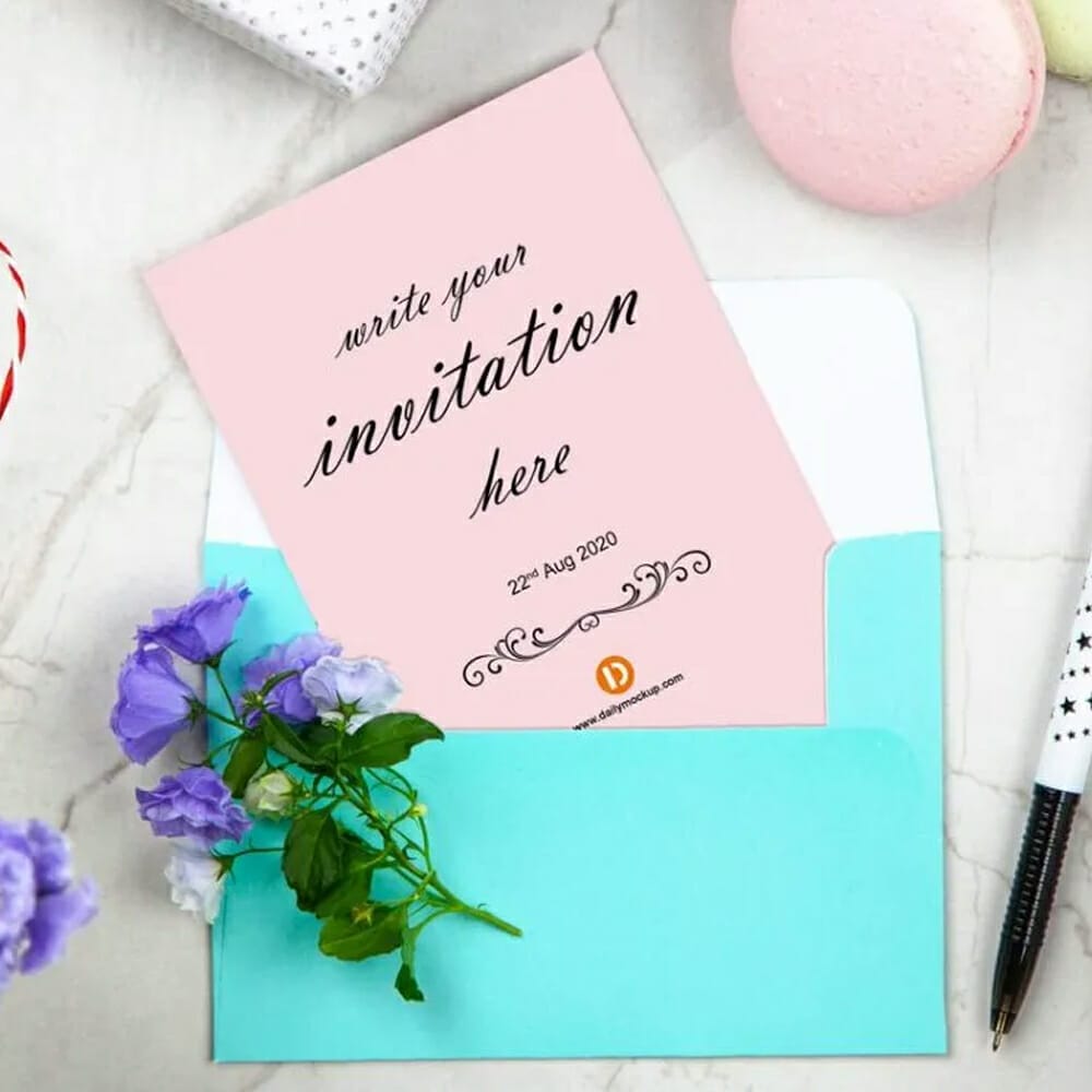 Free Invitation Mockup