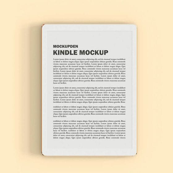 Free Kindle Mockup PSD Template