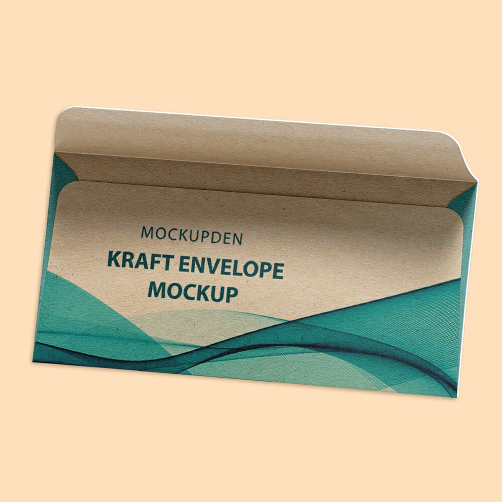 Free Kraft Envelope Mockup PSD Template