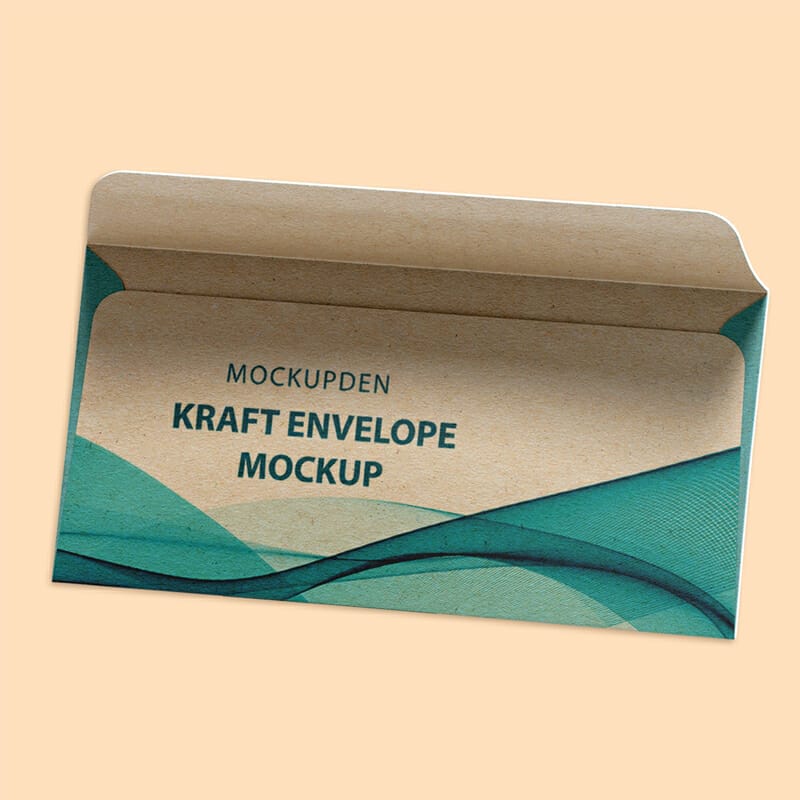 Free Kraft Envelope Mockup PSD Template