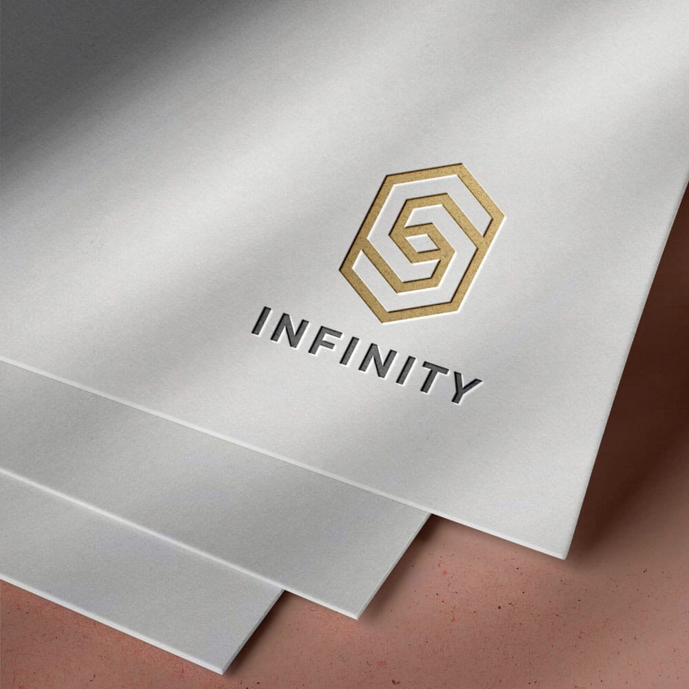 Free Logo Presentation Mockup PSD Template