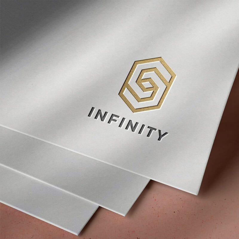 Free Logo Presentation Mockup PSD Template