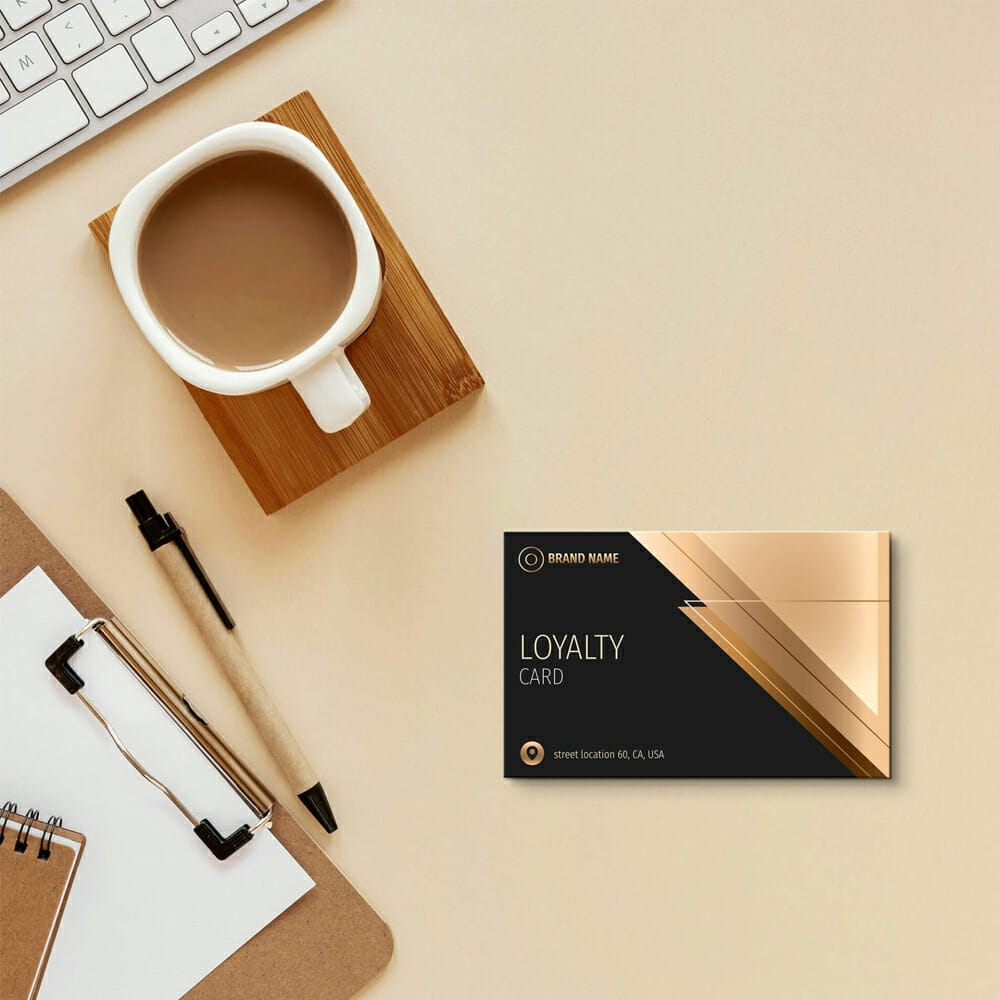 Free Loyalty Card Mockup PSD Template