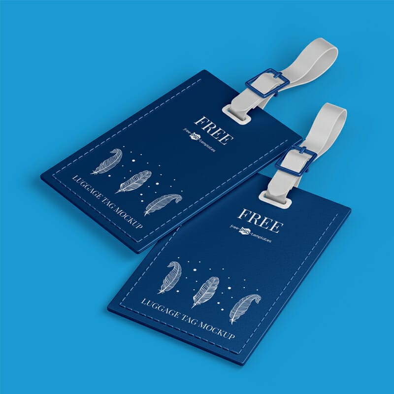 Free Luggage Tag Mockup » CSS Author