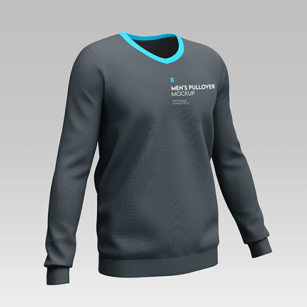 Free Men’s Pullover Mockup