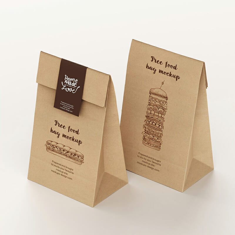 Free Paper Delivery Bag Mockup » CSS Author