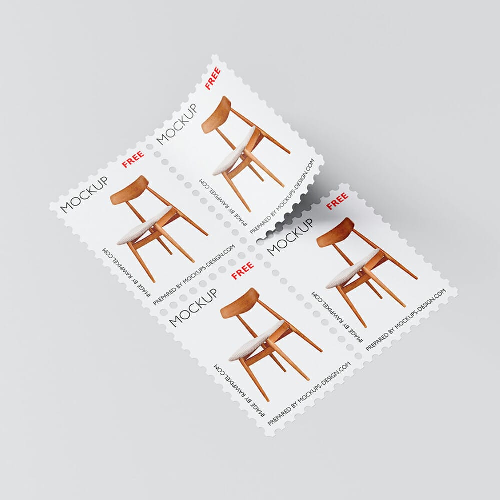 Free Postage Stamp Mockup