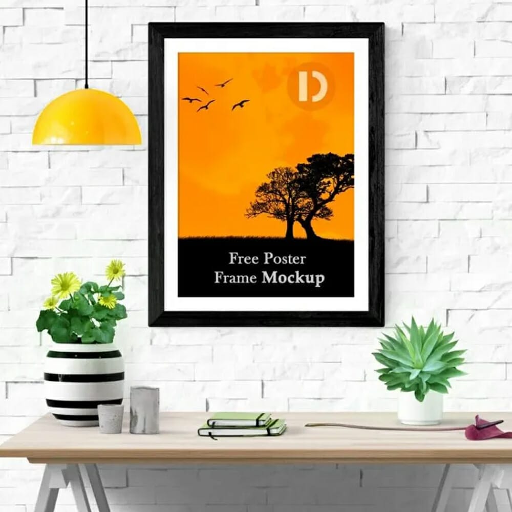 Free Poster Frame Mockup