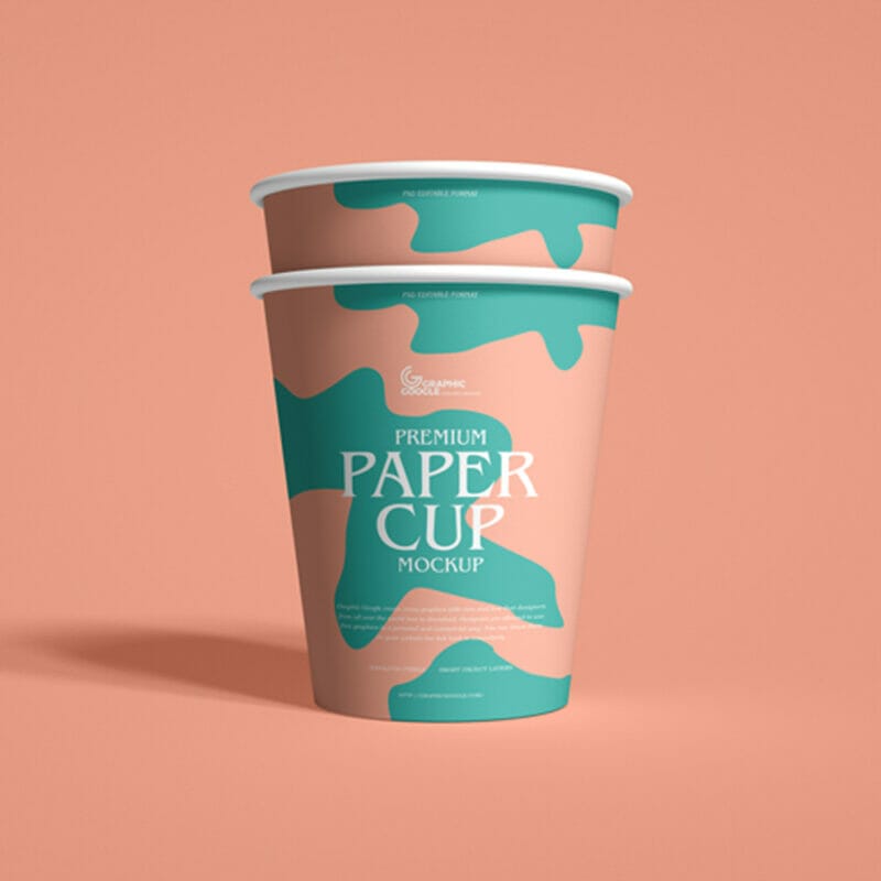 Free Premium Paper Cup Mockup » CSS Author
