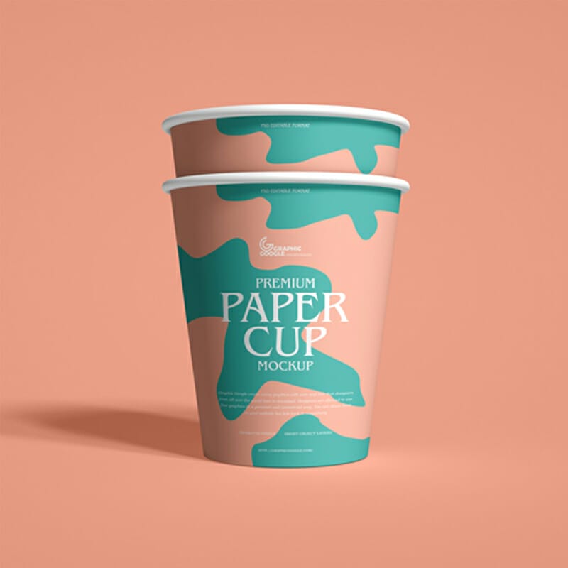 Free Premium Paper Cup Mockup