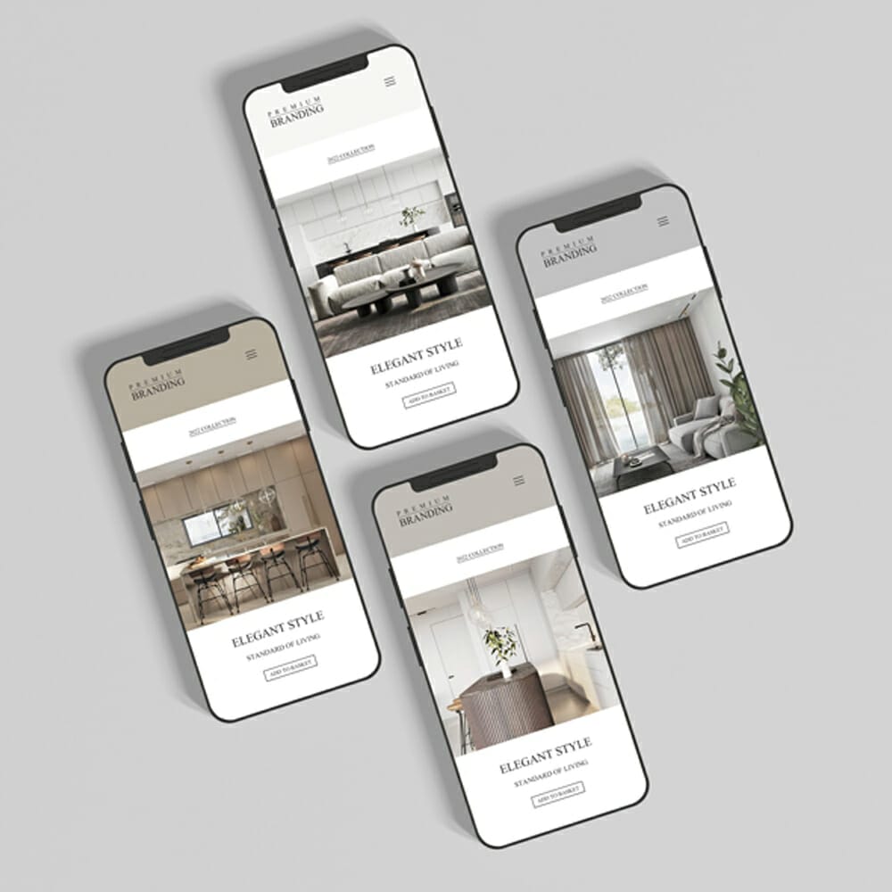 Free Premium Smartphone Branding Website Mockup