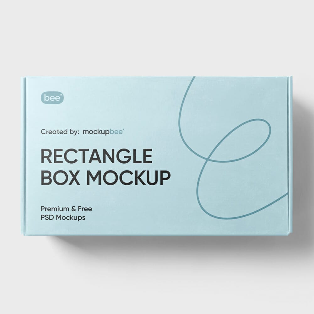 Free Rectangle Box Mockup