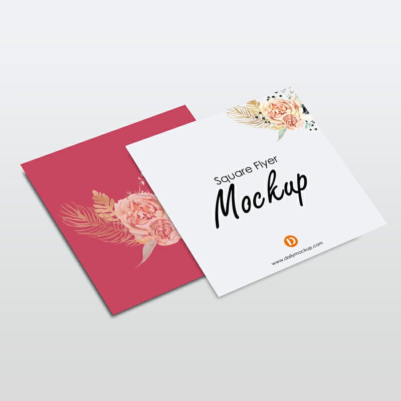 Free Square Flyer Mockup