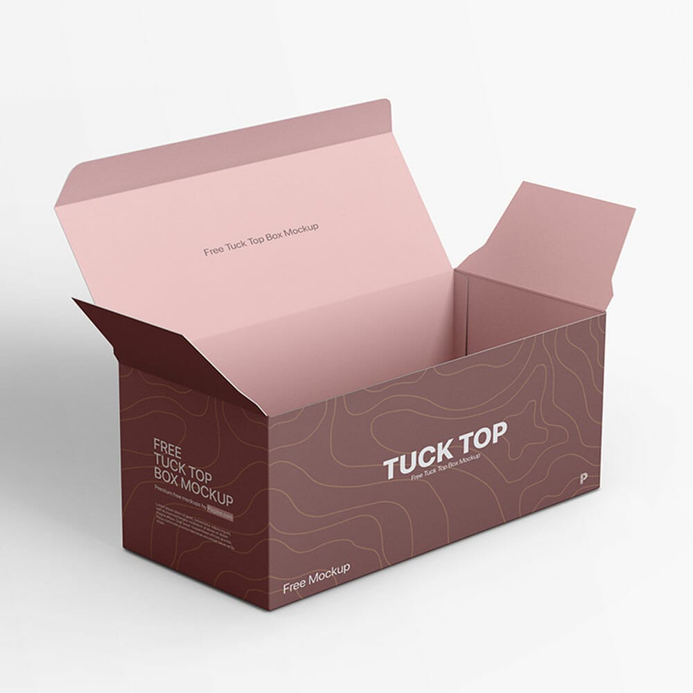 Free Tuck Top Box Mockup